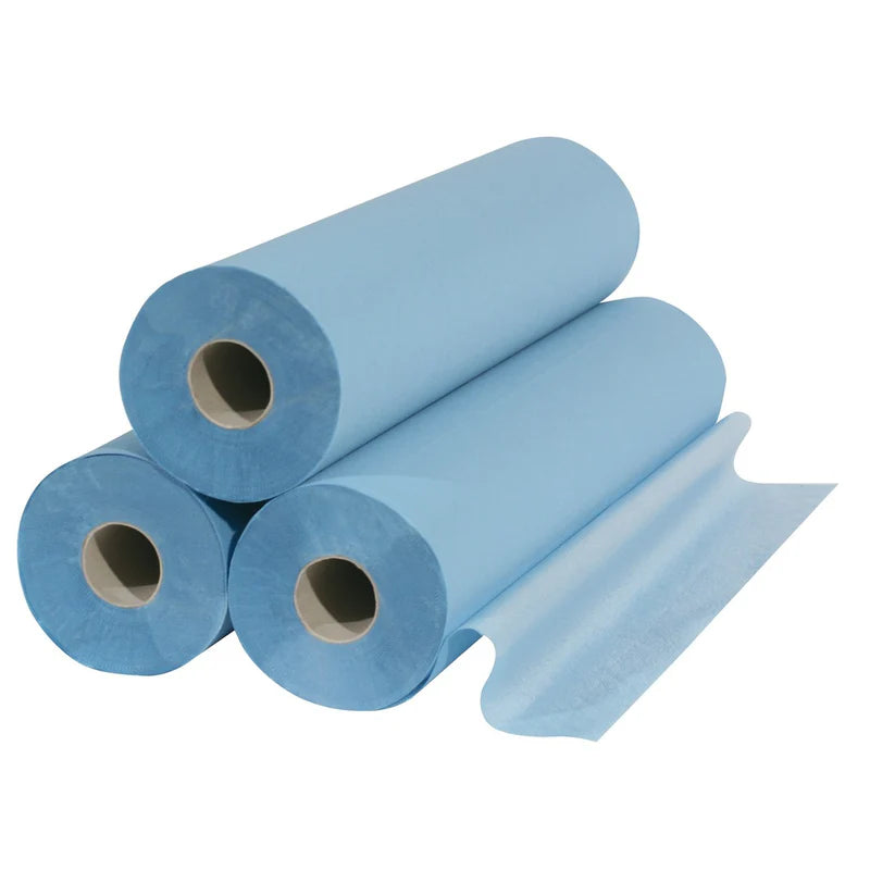 Draps d'examen plastifiés 6 rouleaux