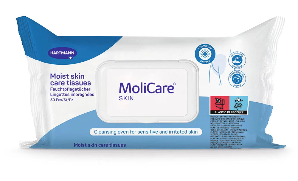 Lingettes imprégnées Molicare Skin x 50 unités