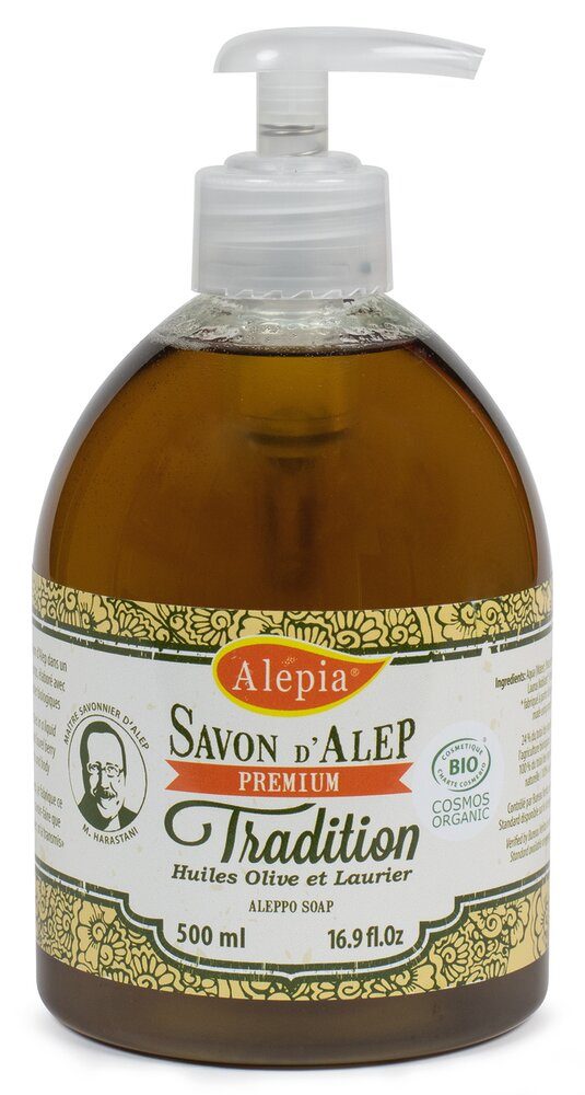 Savon liquide d'Alep Premium 40% BIO