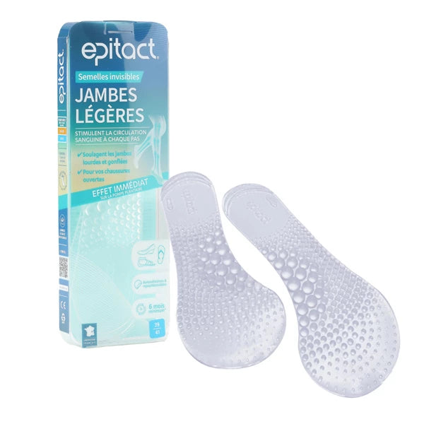 Semelles invisibles jambes légères Epitact