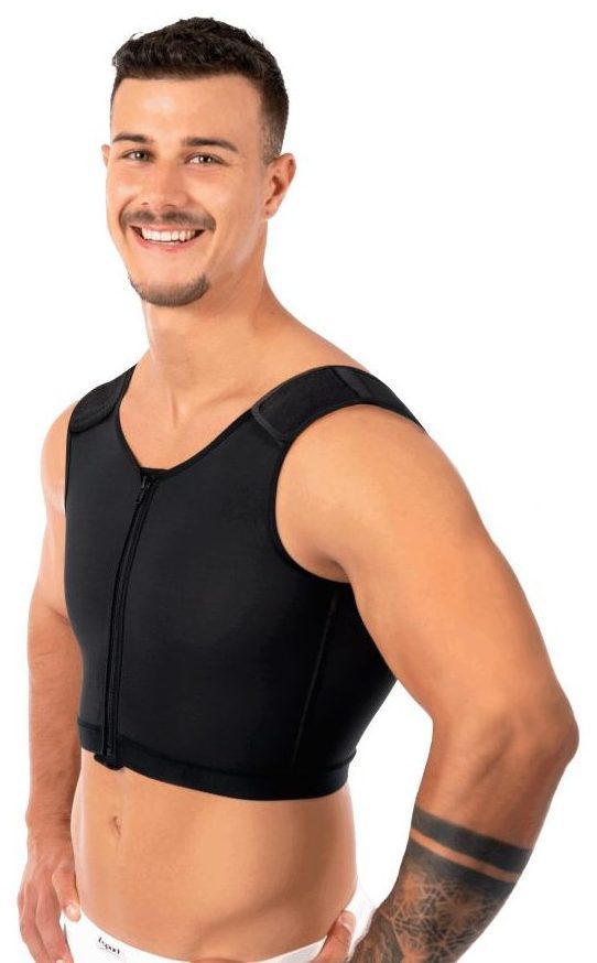 Veste ROMEO EC049 compression thoracique homme gynécomastie Medical Z