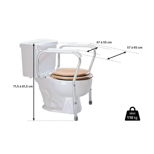 Accoudoirs de toilettes Lumex - vue 2
