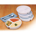 Assiette à compartiments antidérapante pour repas séparés, senior