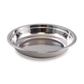 Assiette inox rebord haut antidérapante