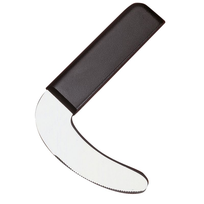Couteau cochoir lame courbée pour couper d'une seule main