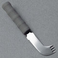 Couteau-fourchette Nelson pour manger d'une main, hémiplégie