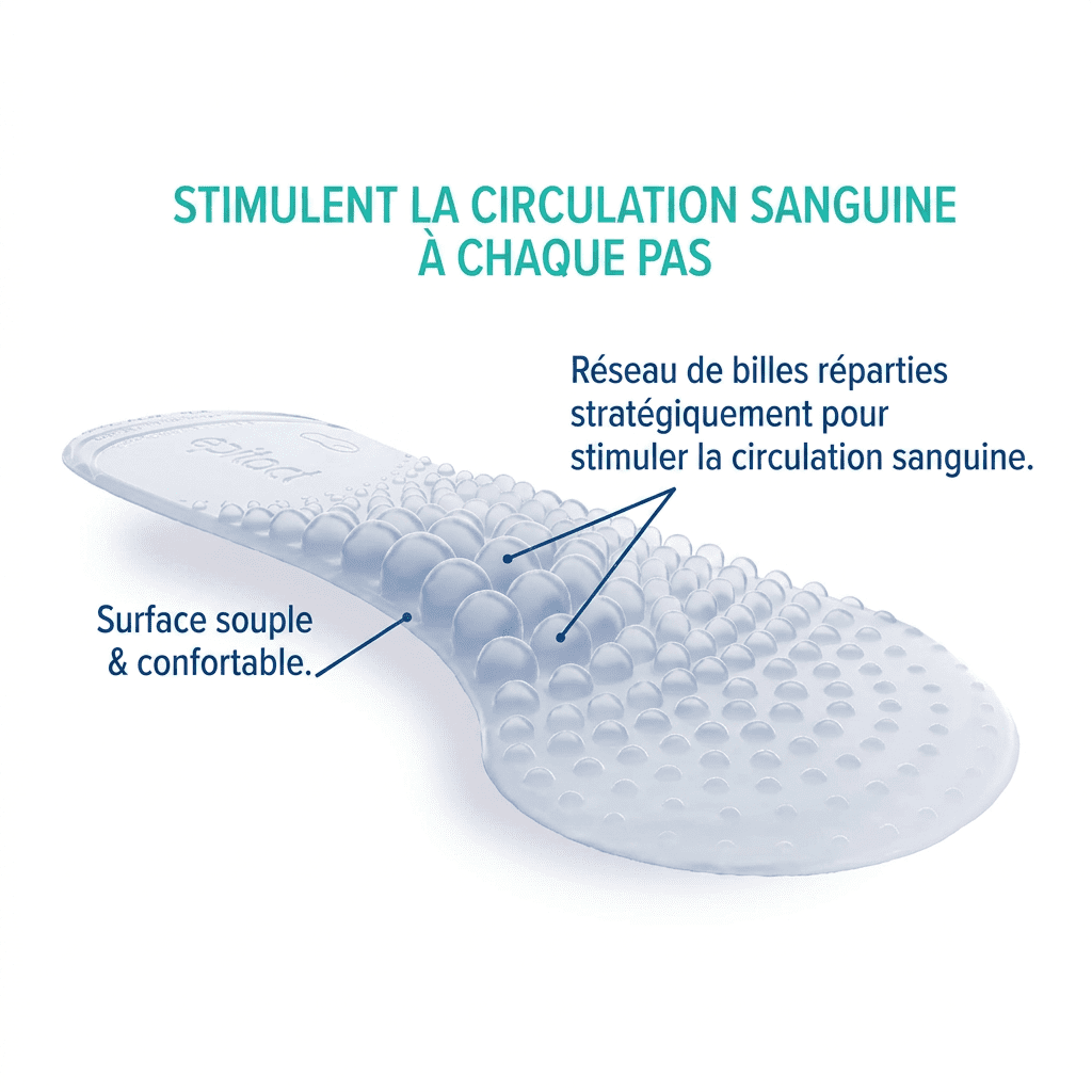 Semelles invisibles jambes légères Epitact