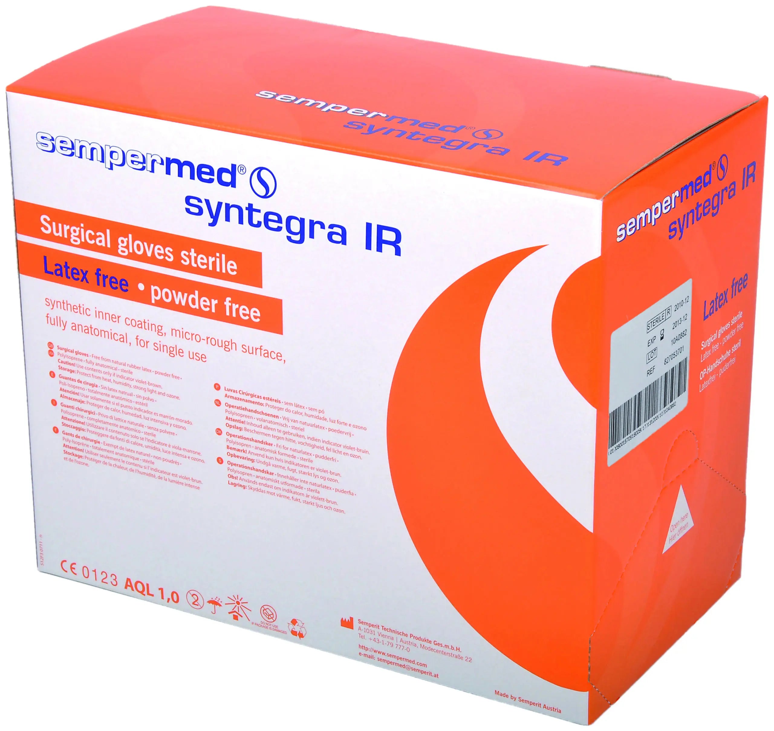 Gant polyisoprène Sempermed® syntegra IR sans latex non poudré stérile