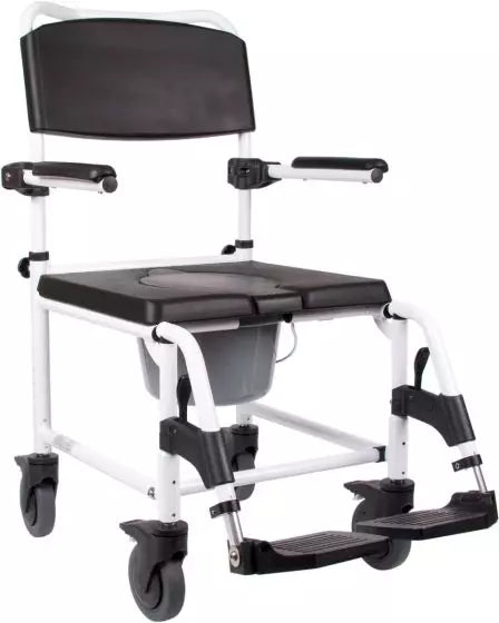 Chaise percée à roulettes Linea