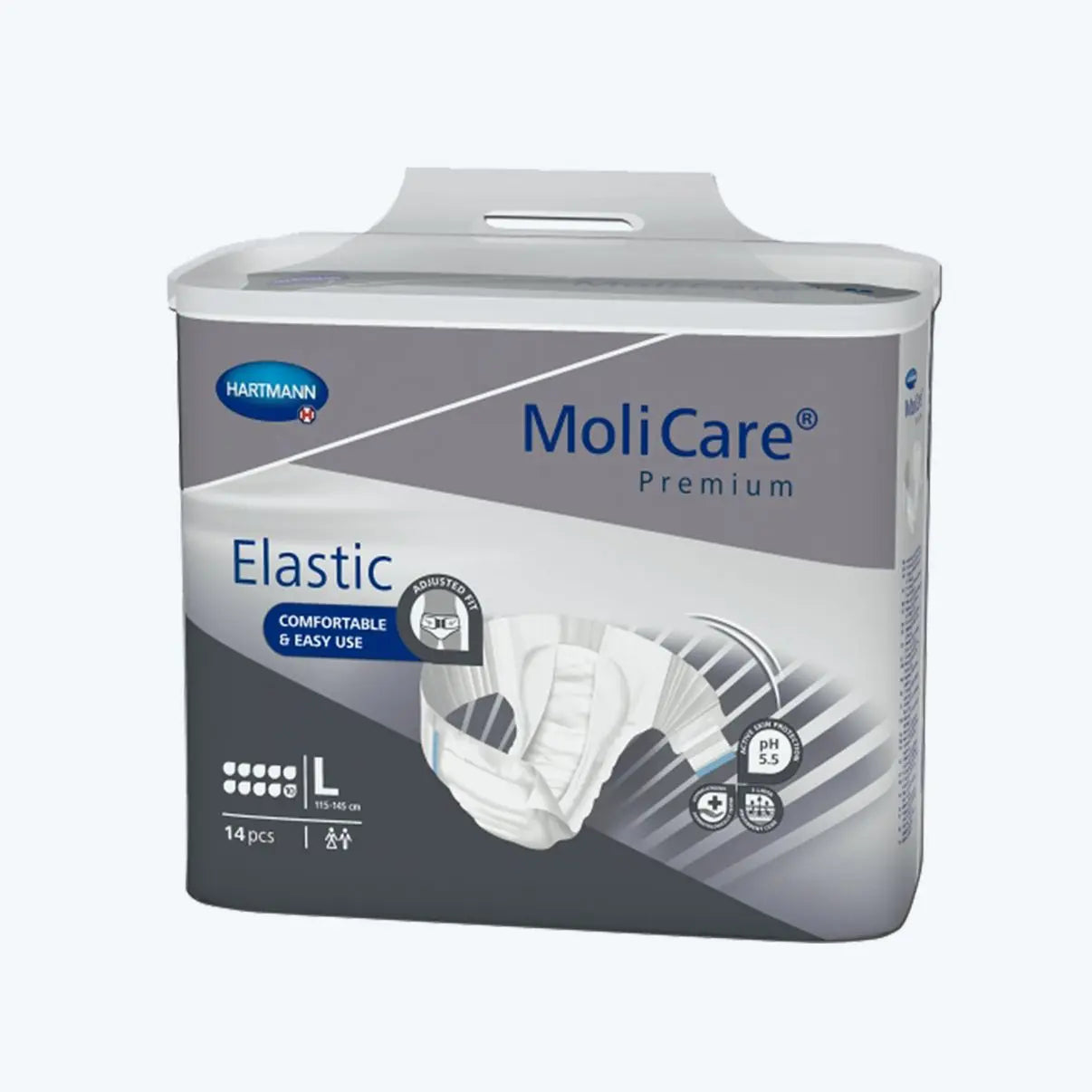 Molicare Premium Elastic Hartmann - Taille L - 10 gouttes
