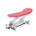 Table kiné/ostéo 2 parties avec trou visage commande périphérique à roulettes