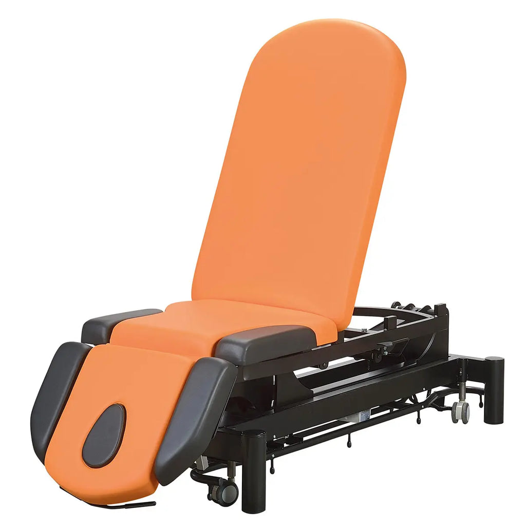 Table kiné/ostéo 3 parties avec trou visage commande périphérique 4 appuis-bras - vue 4