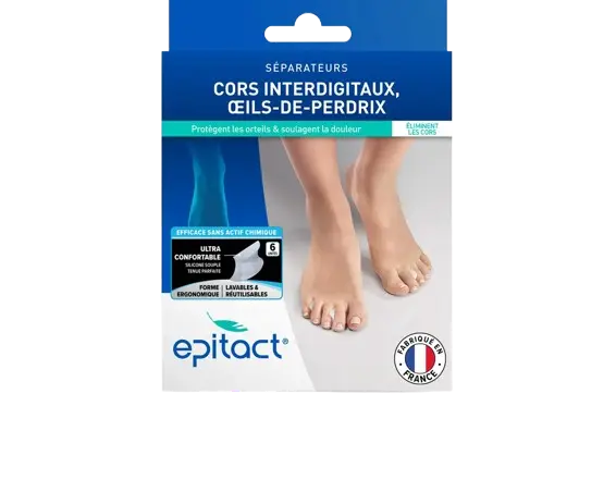 Séparateurs d'orteils en silicone Epitact