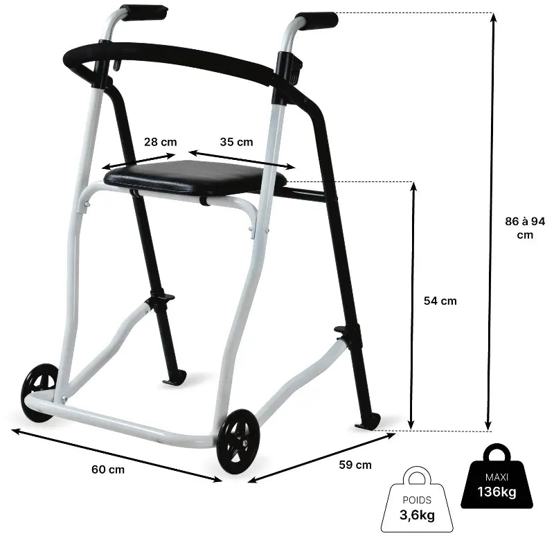 Rollator 2 Roues Evolution - vue 4